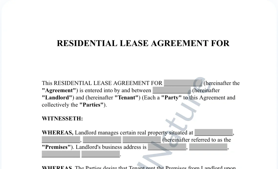 Lease Agreement document preview