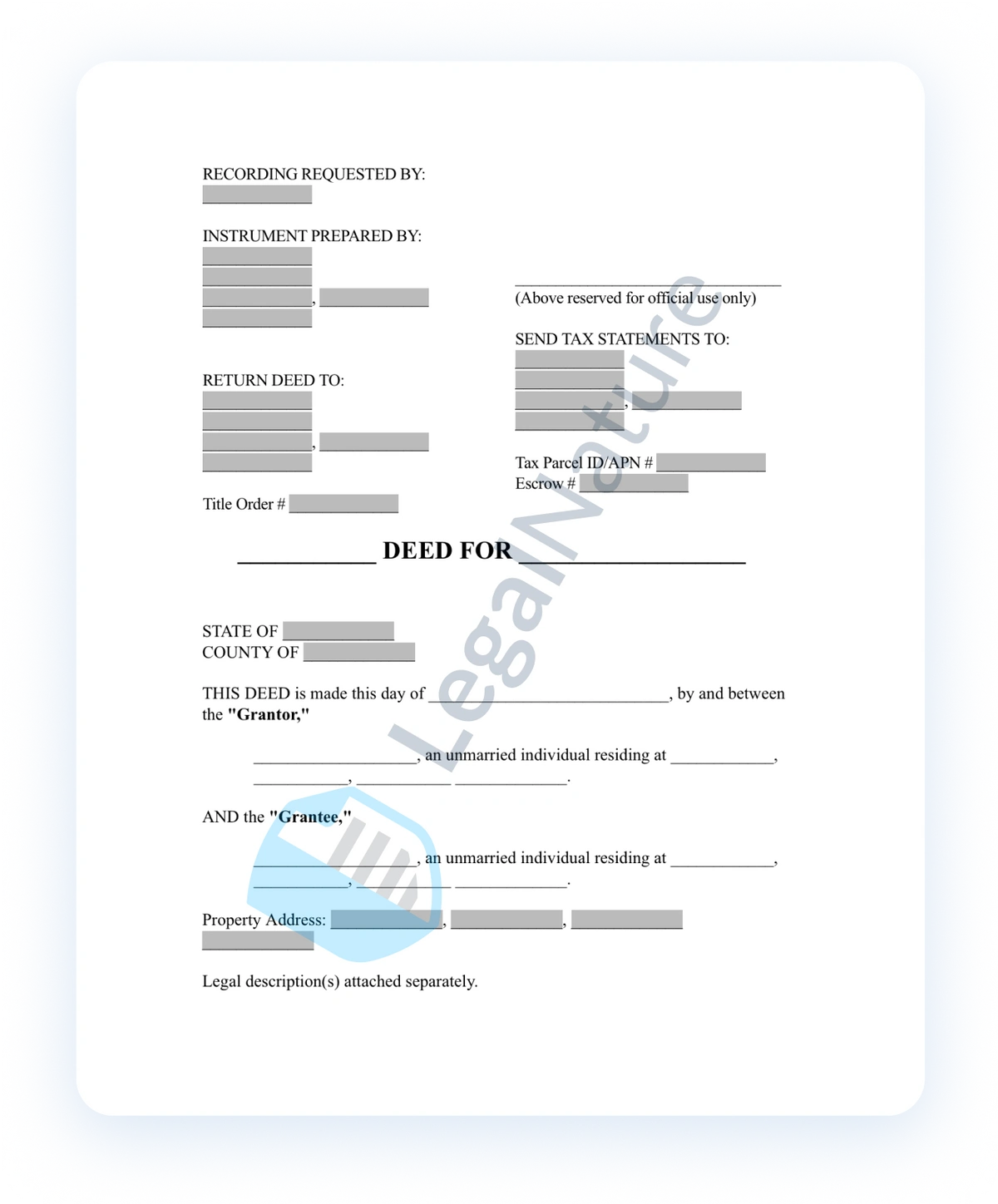 Property Deed document preview