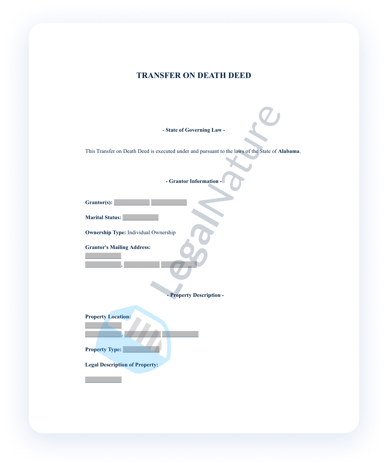 Transfer on Death Deed document preview