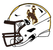Wyoming Football Helmet