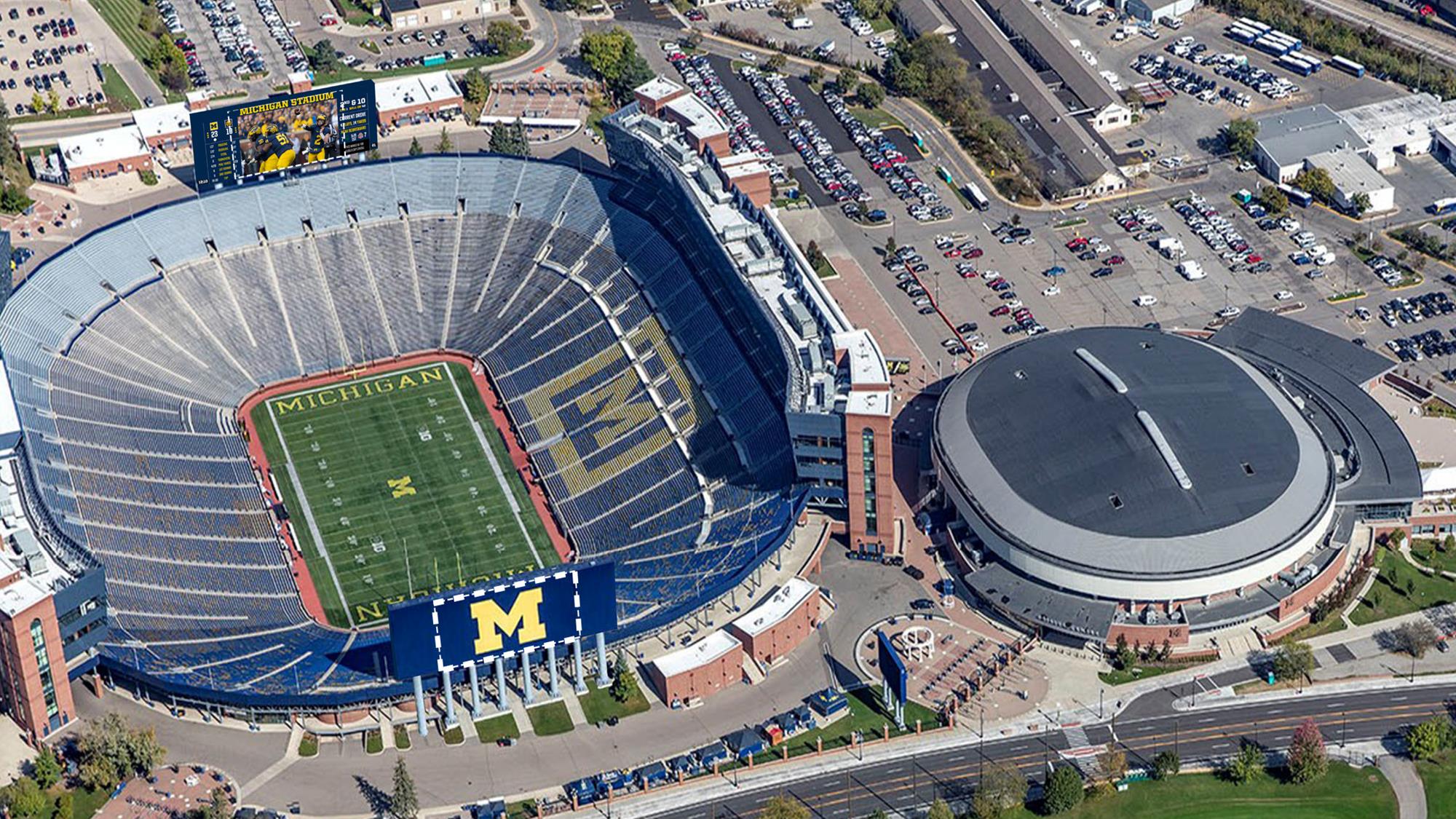 Athletics Unveils Renderings Of New Michigan Stadium Scoreboards 