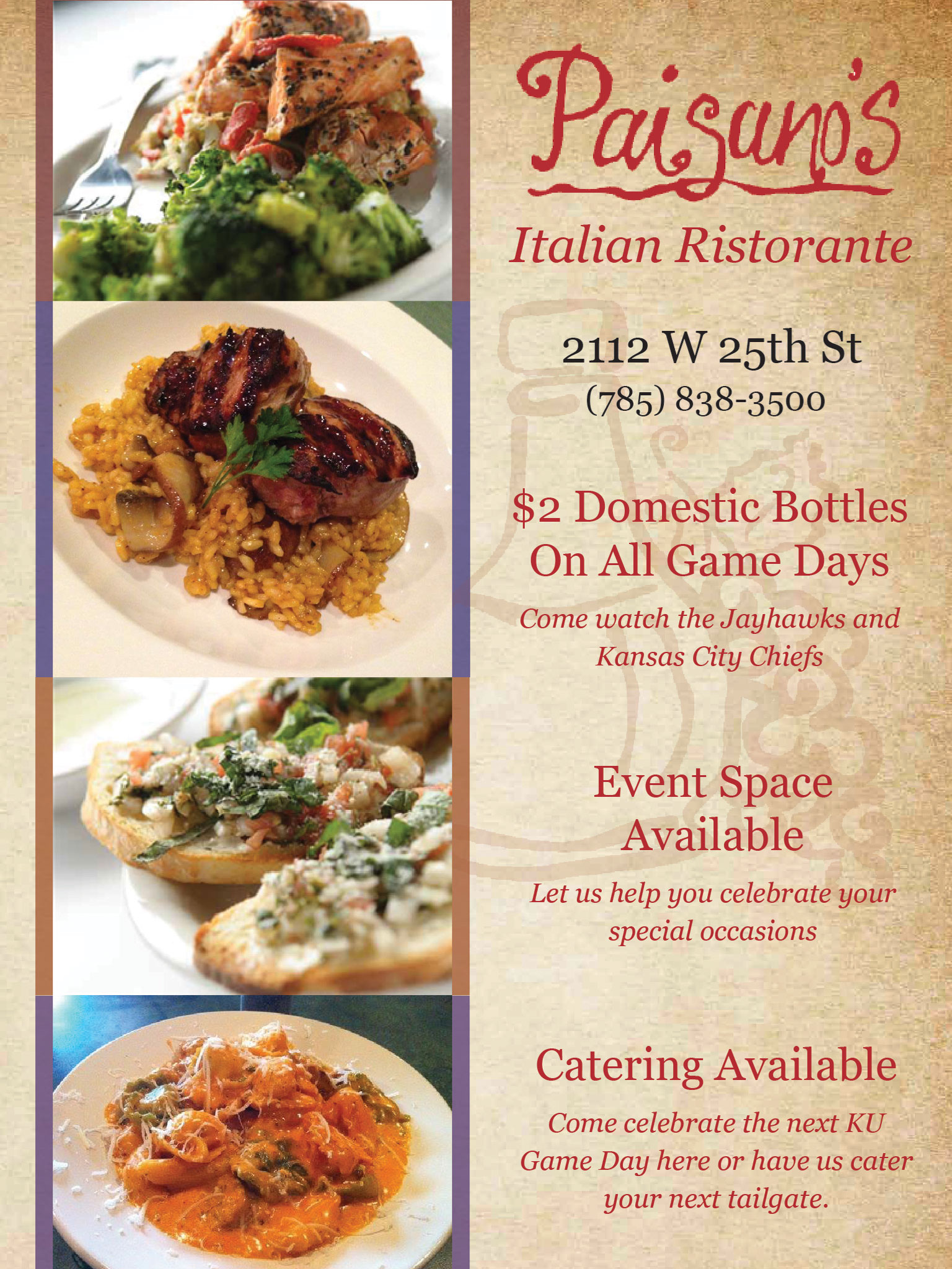 Paisanos Catering Ad