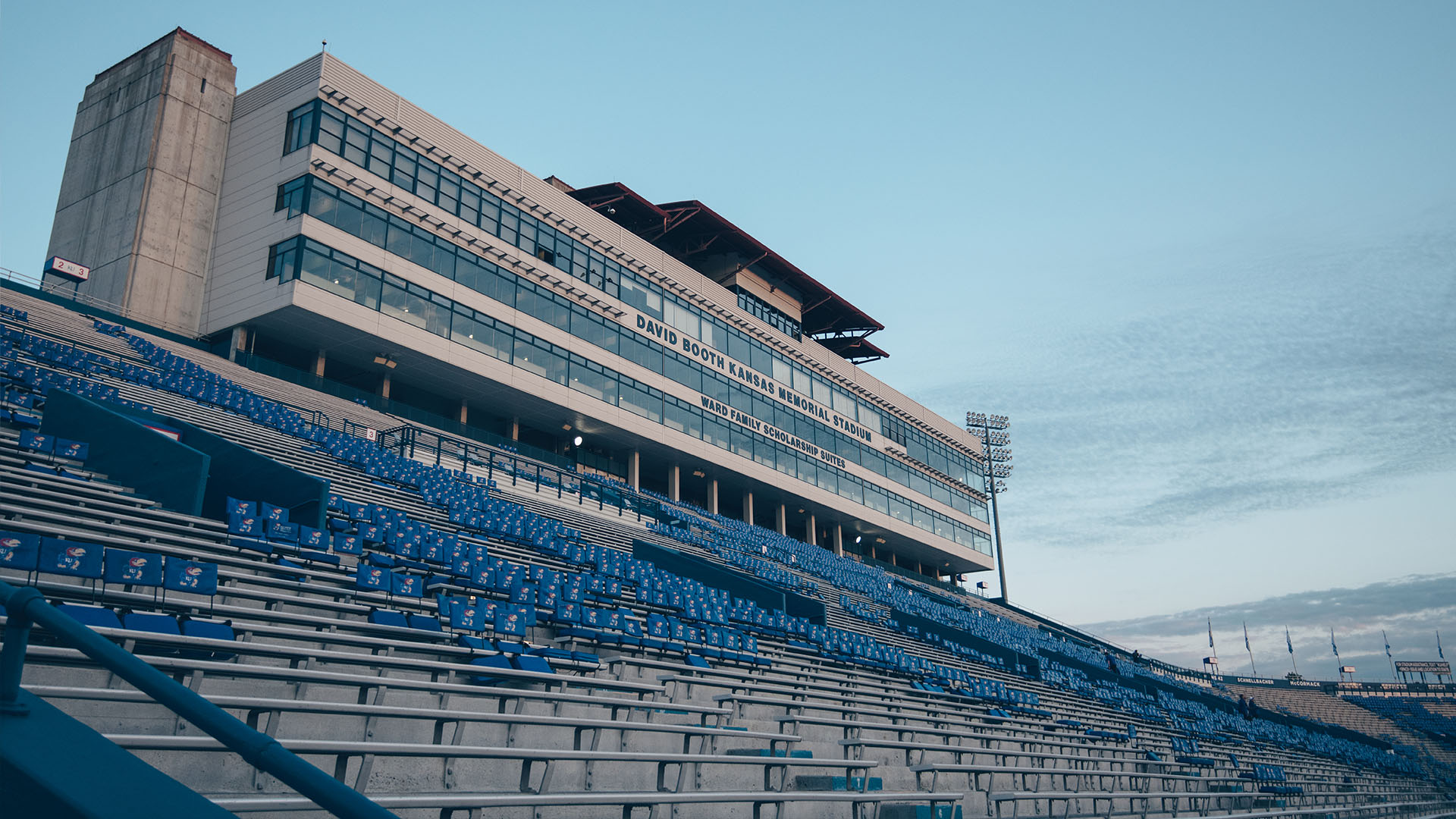a quiet memorial stadium before indiana state
