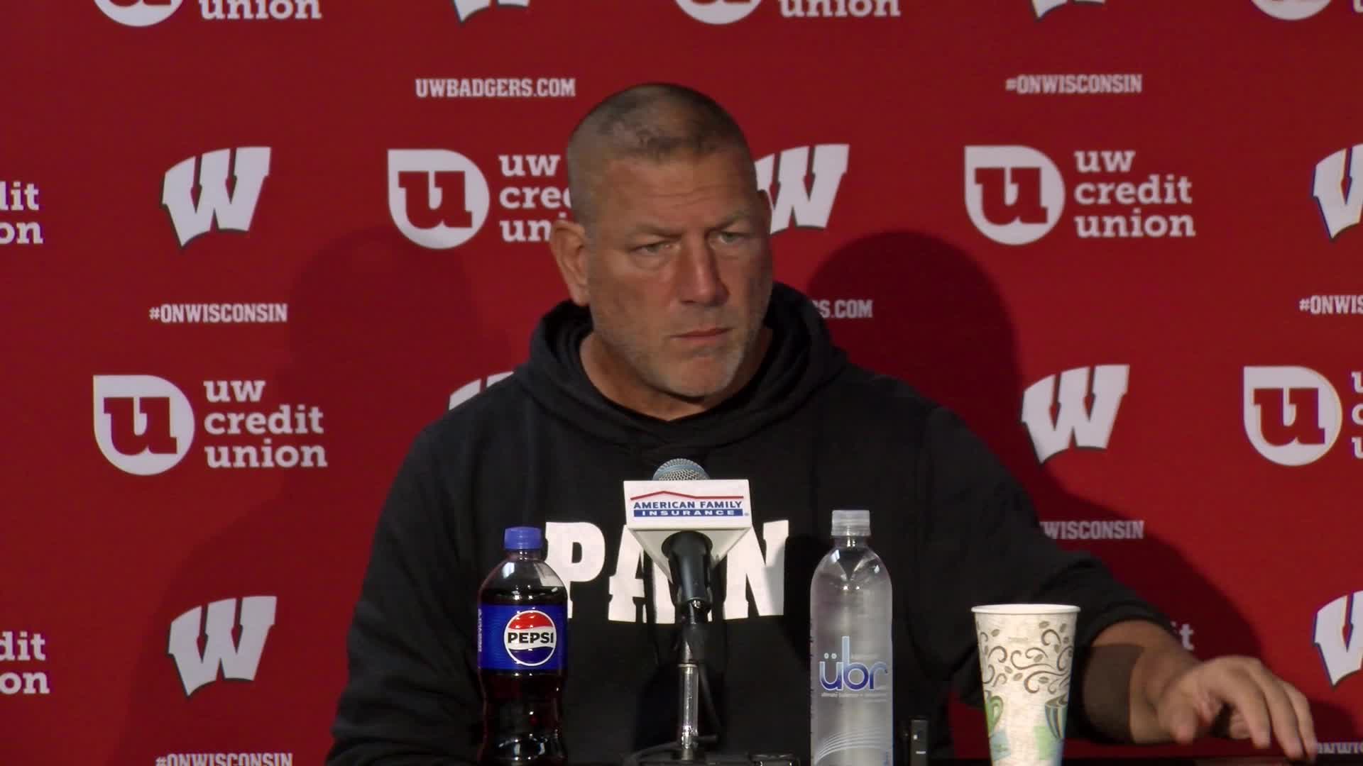 Phil longo press conference wisconsin football september 9 2024