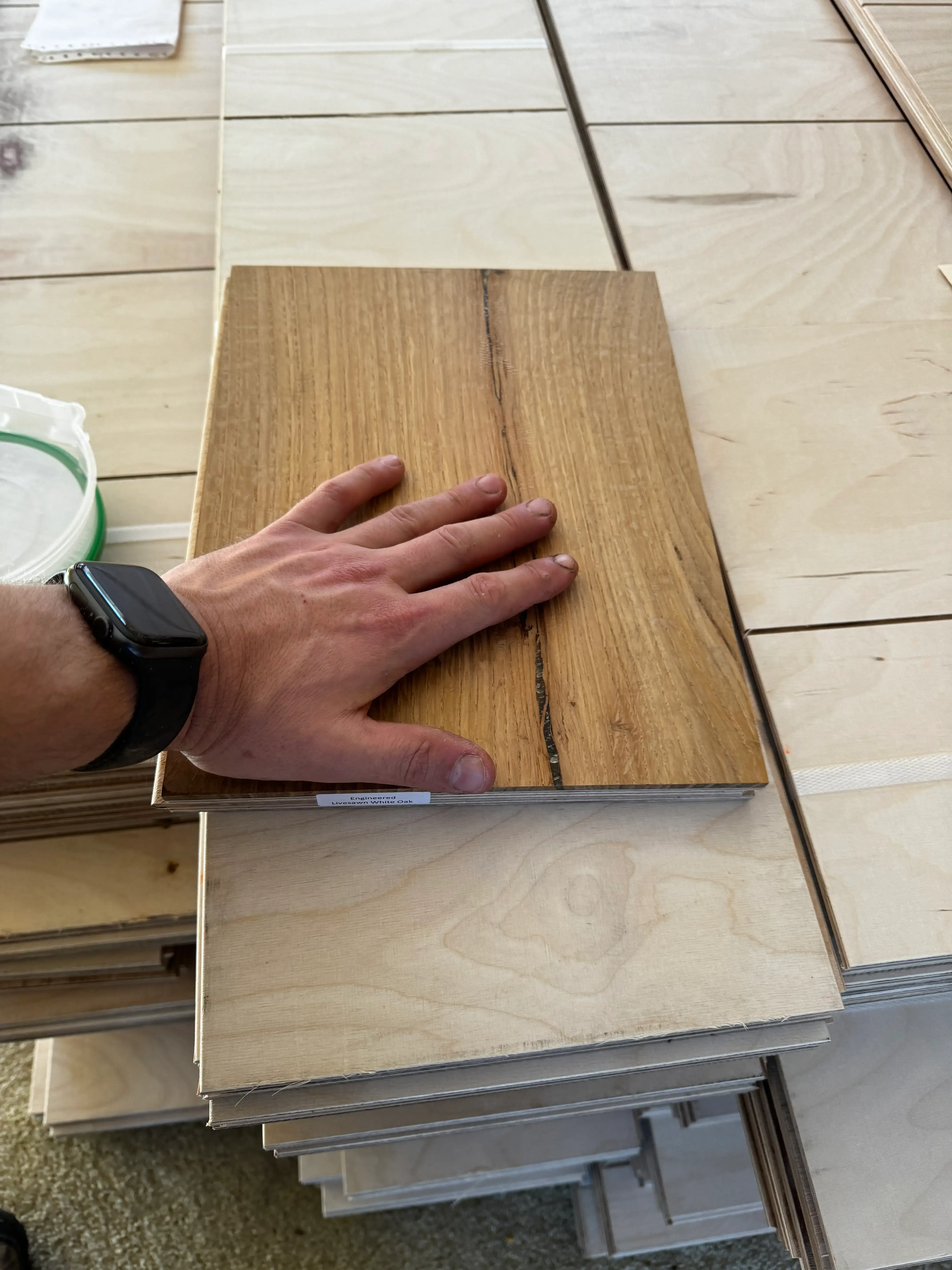 Engineered White oak sample