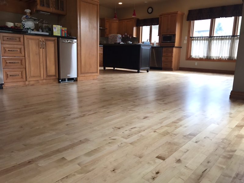 uv cured wood floor kitchen