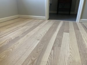 Unfinished Ash hardwood floor