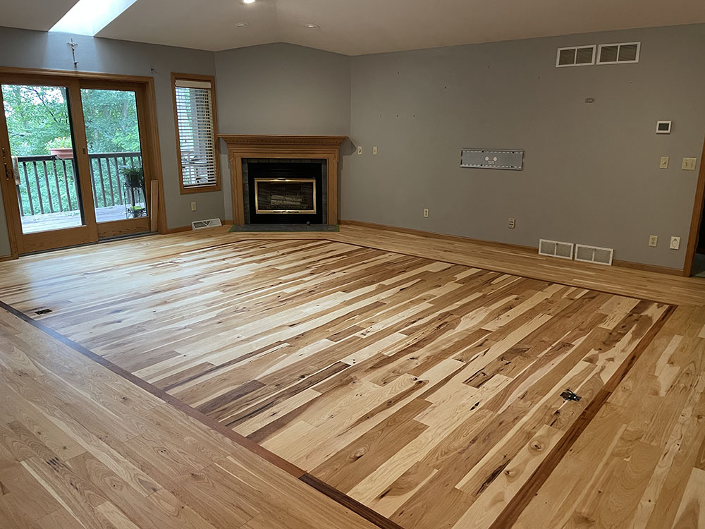 light wood color flooring