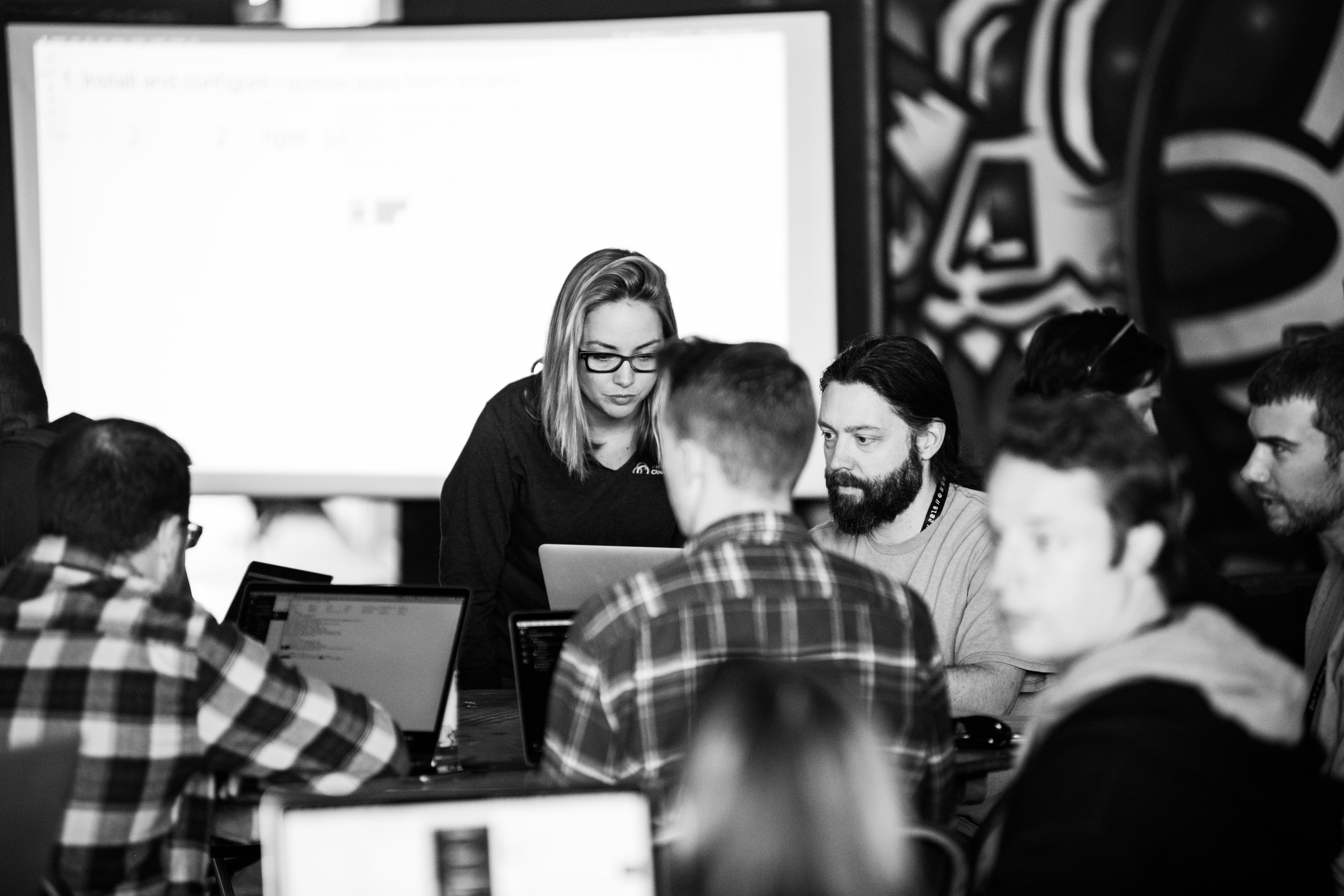 Michelle teaching a course at a local conference