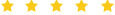Imagem com 5 estrelas na cor amarela