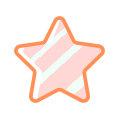 Estrela na cor laranja