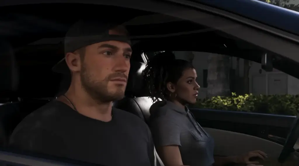 GTA 6 Jason and Lucia in Car