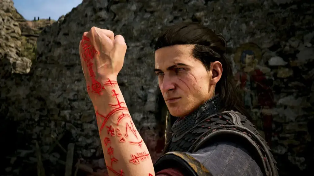 The Blood of Dawnwalker Coen with his Hex scars