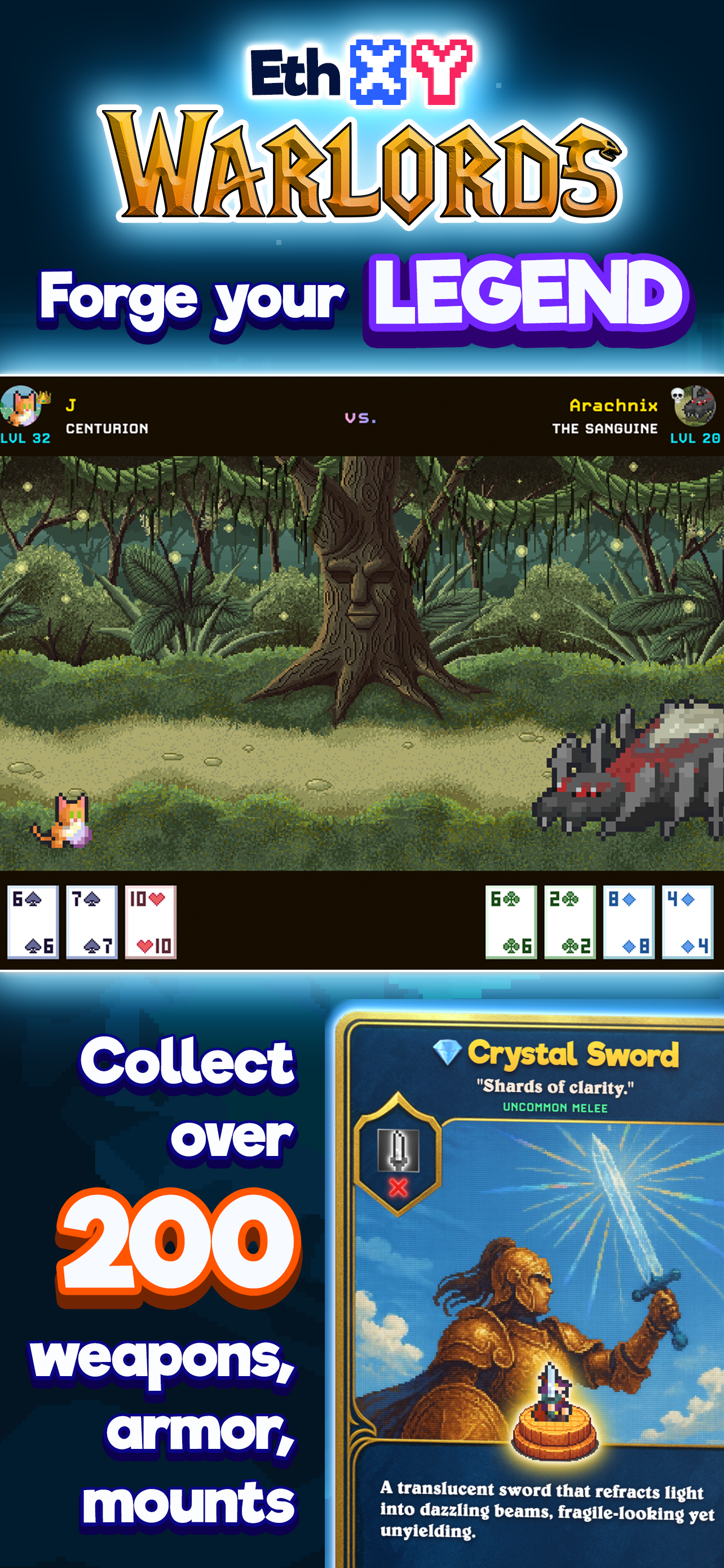EthXY: Warlords - Pixel MMO - Farcaster Mini Apps screenshot
