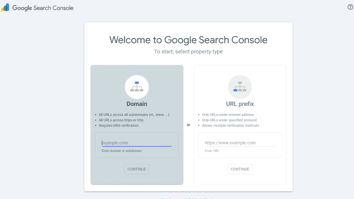 Adding rental website to Google Search Console