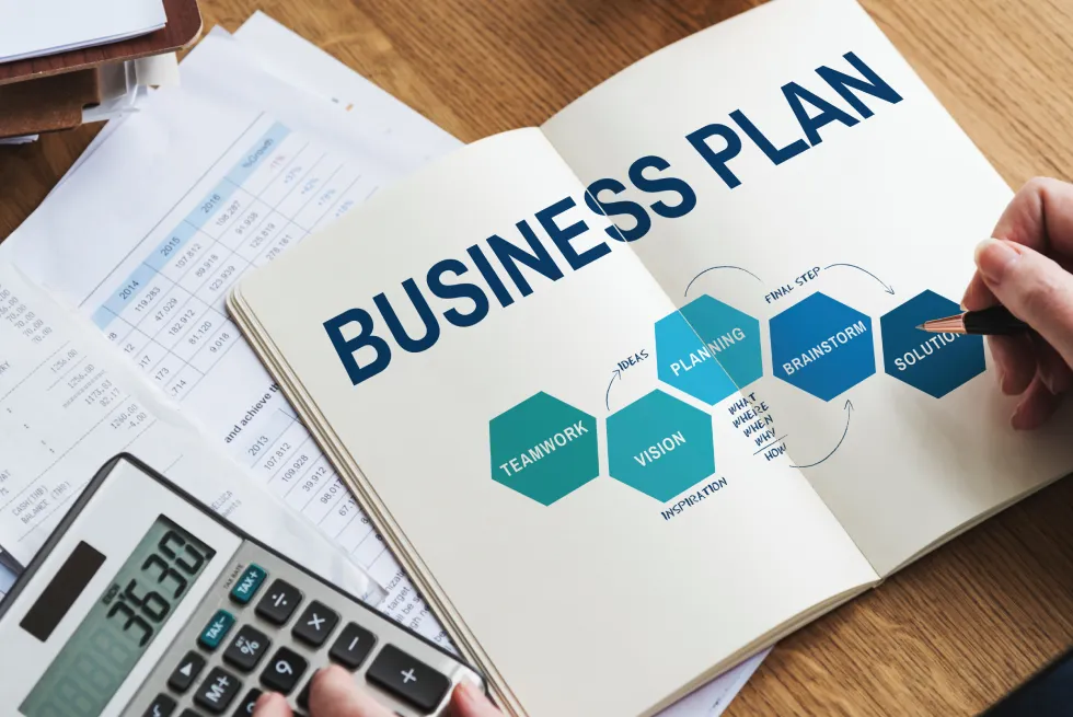 Cabin rental business plan with teamwork and vision steps