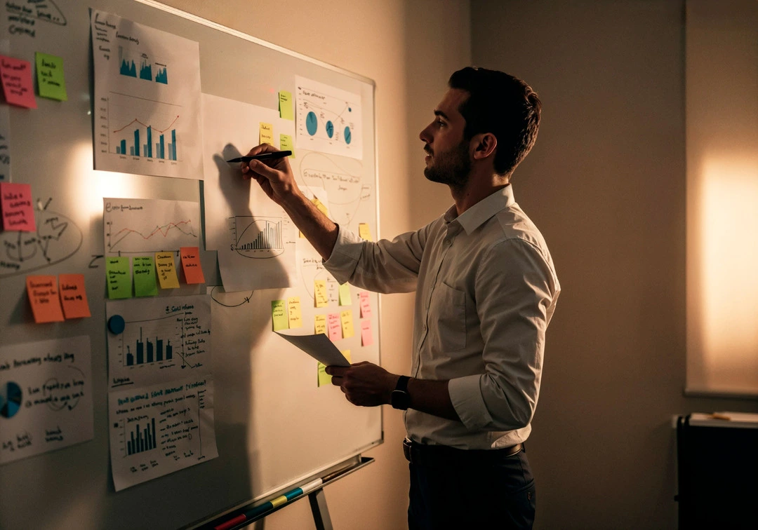 Business planning session for starting a rental business