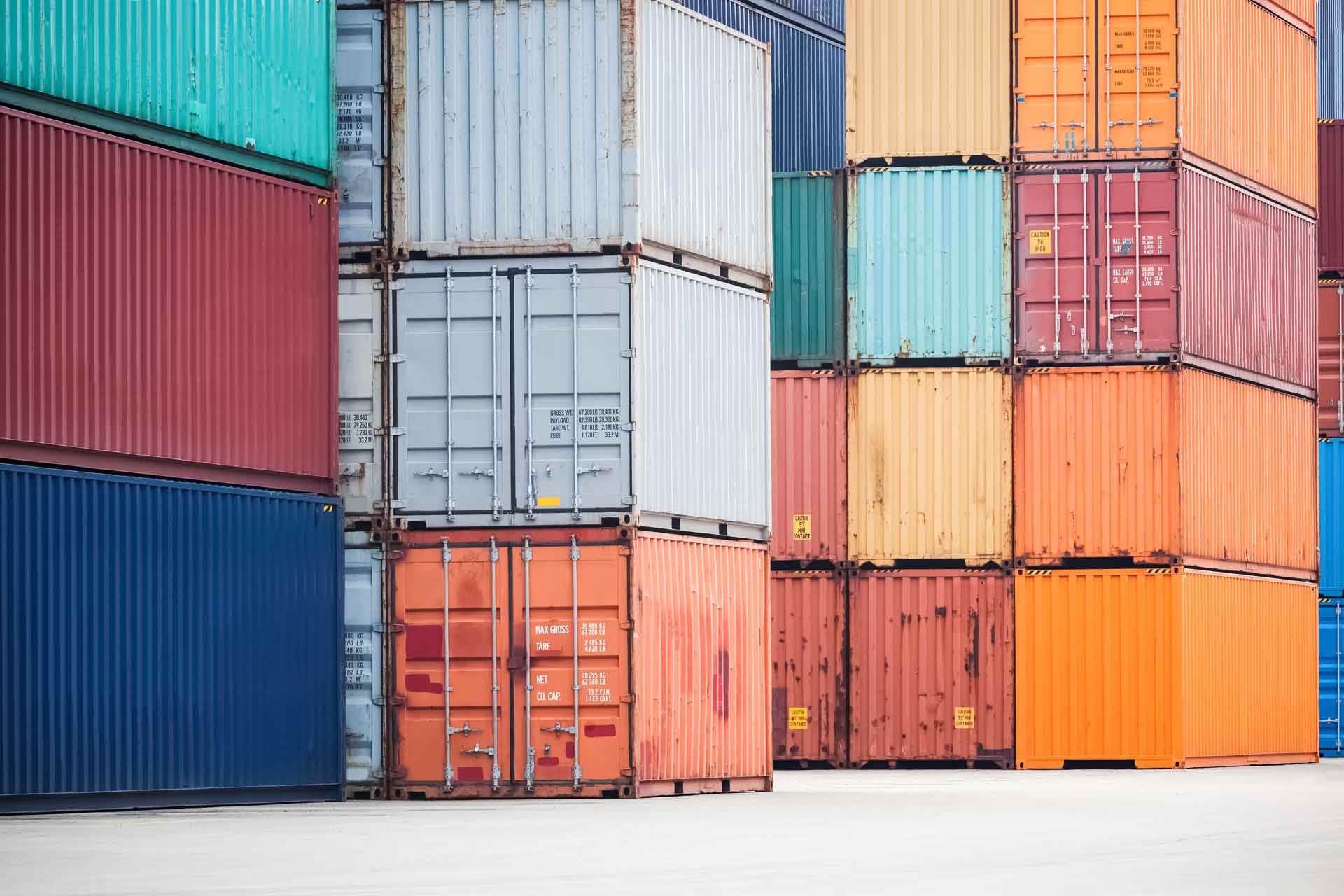 A large shipping container available for moving and storage rental