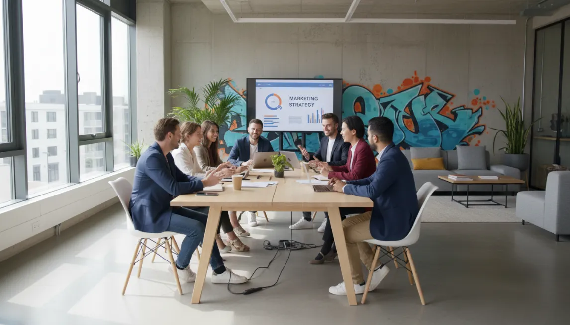 Power bank rental marketing strategy planning session