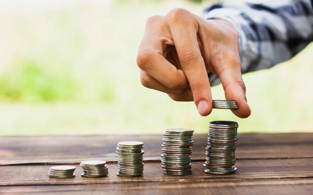 Symbolic image of financing and funding buildup for new business operations