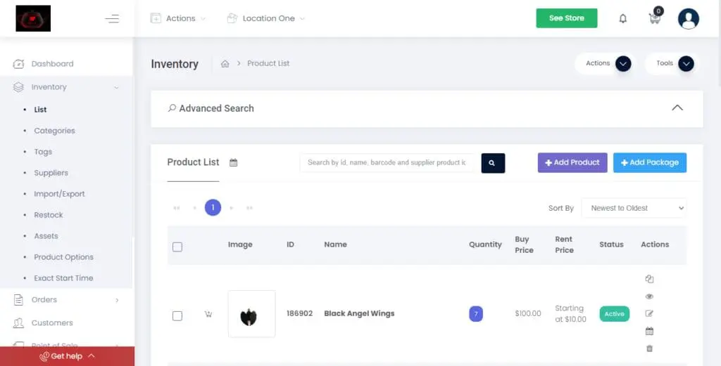 Inventory management — Shopify vs RentMy