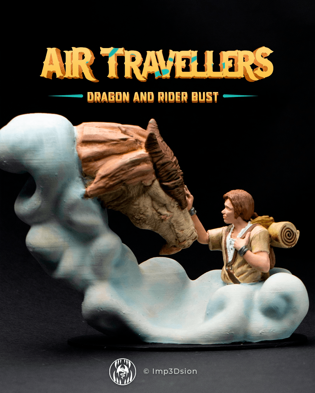 Dragon And Rider Bust