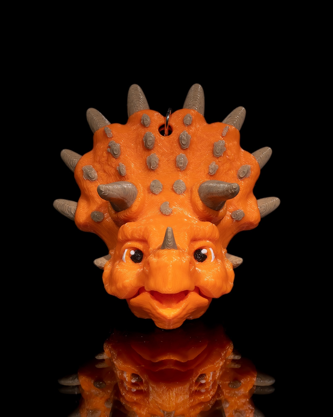 Articulated Triceratops Keychain