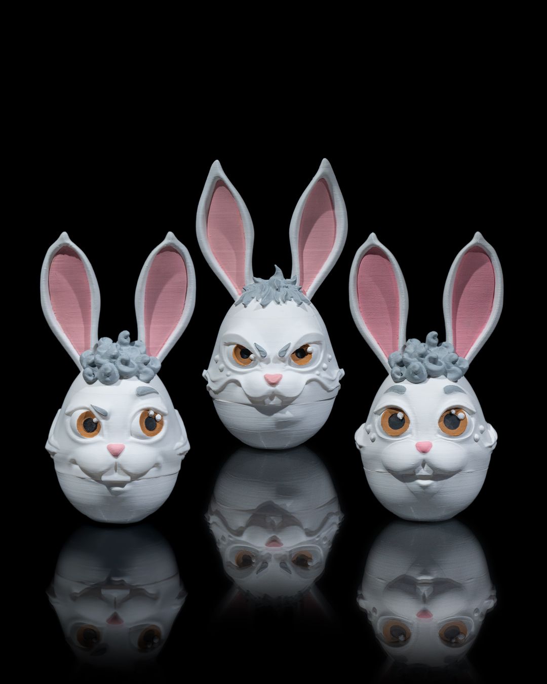 Bad Bunny Trio Egg Cases
