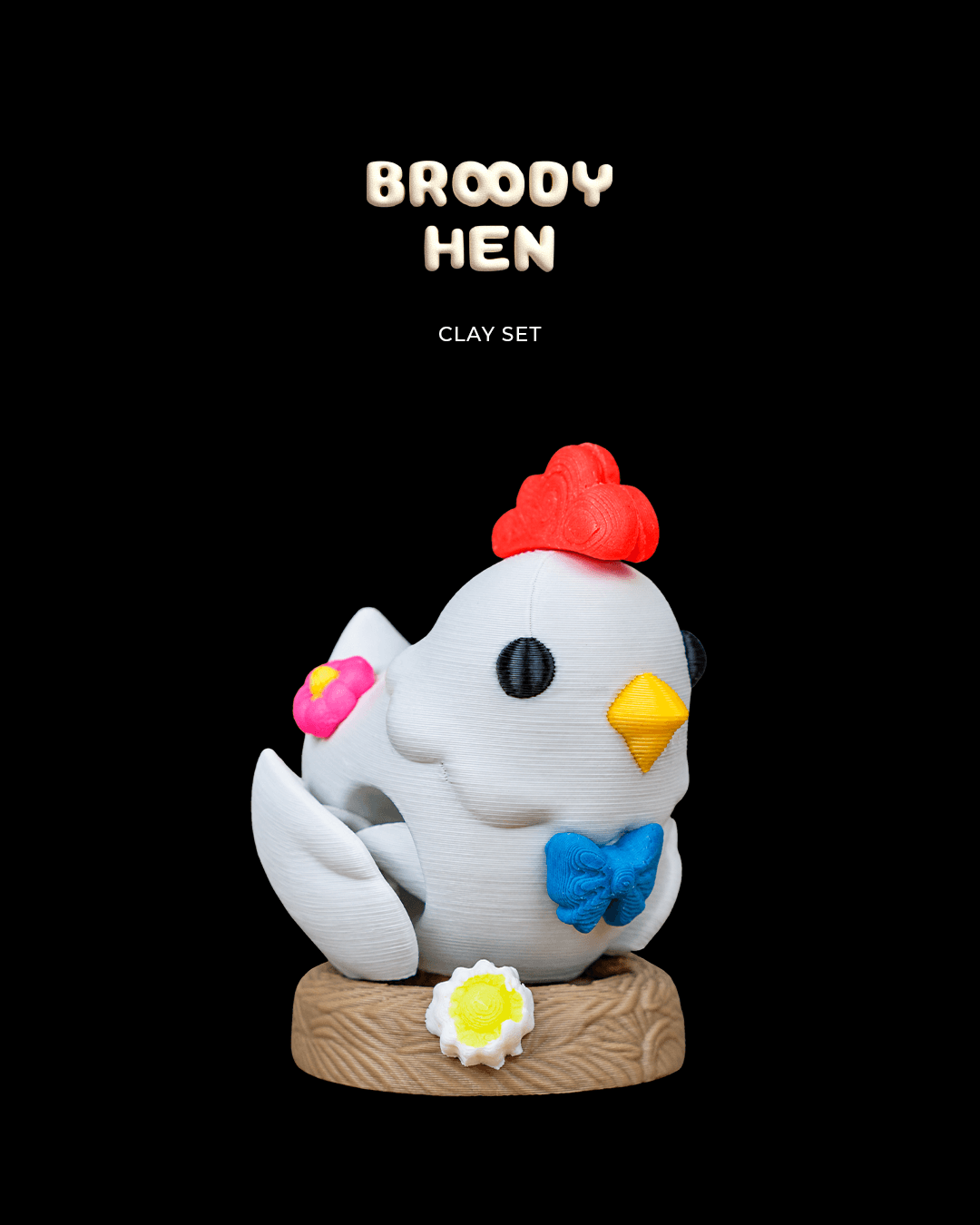 Broody Hen - Clay Set