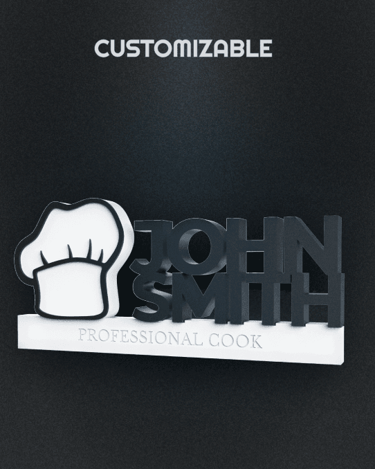 Customizable Cook Sign