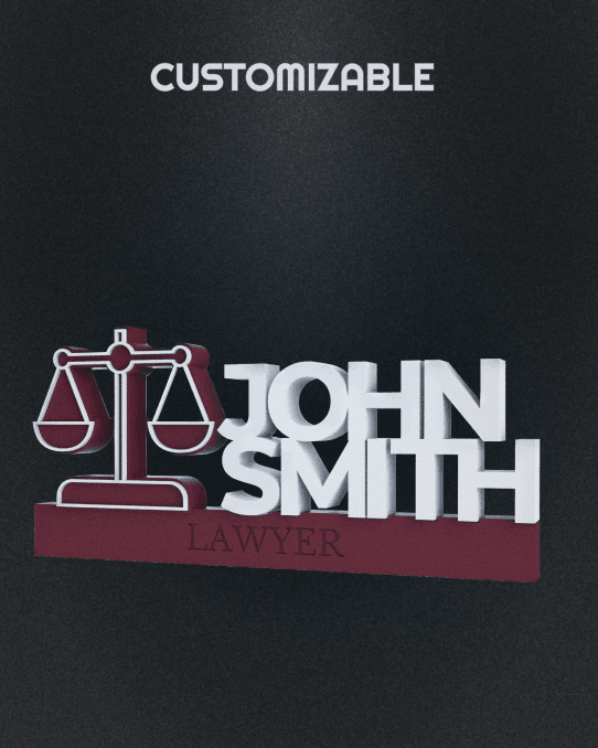 Customizable Legal Profession Sign