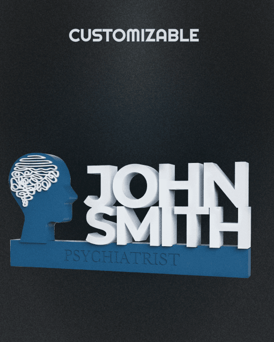 Customizable Psychiatrist Sign
