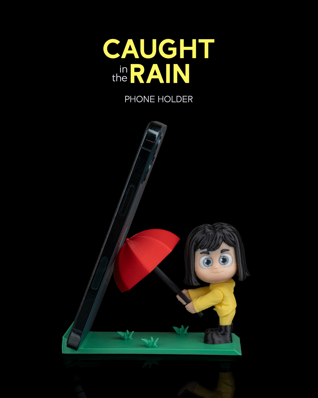 Caught in the Rain Phone Holder