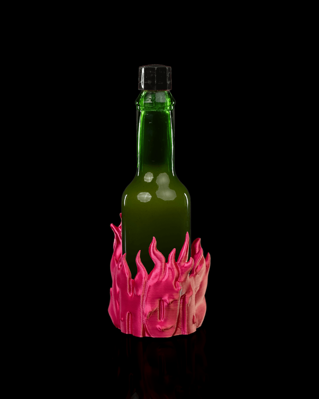 Caution: Hot! - Sauce Bottle Holder