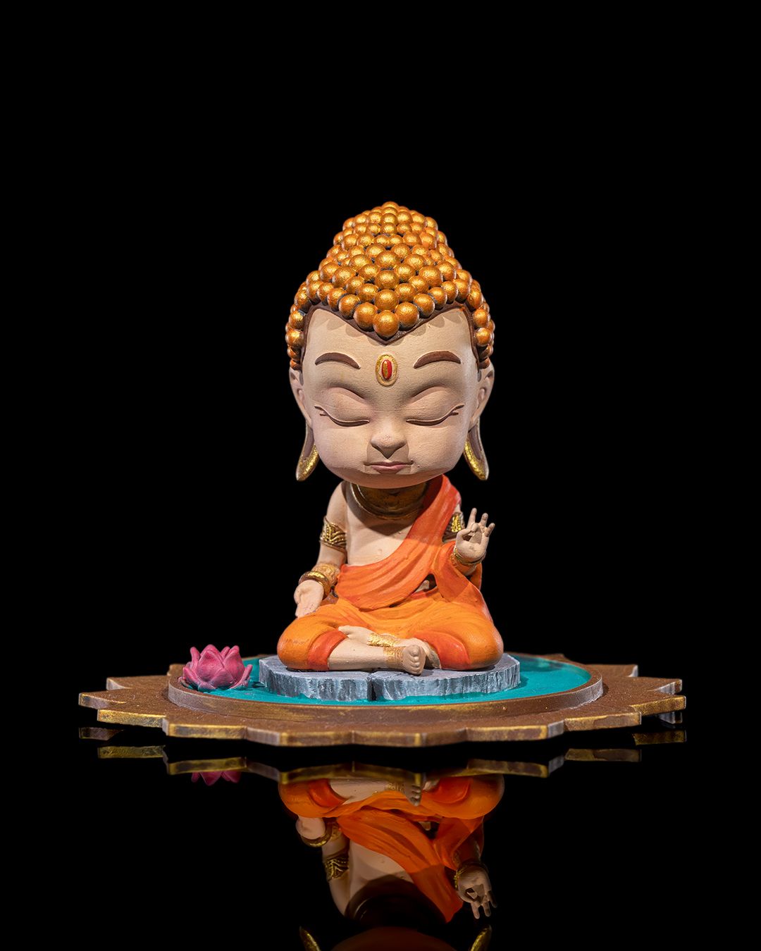 Chibi Buddha - Serenity on The Lotus Pond
