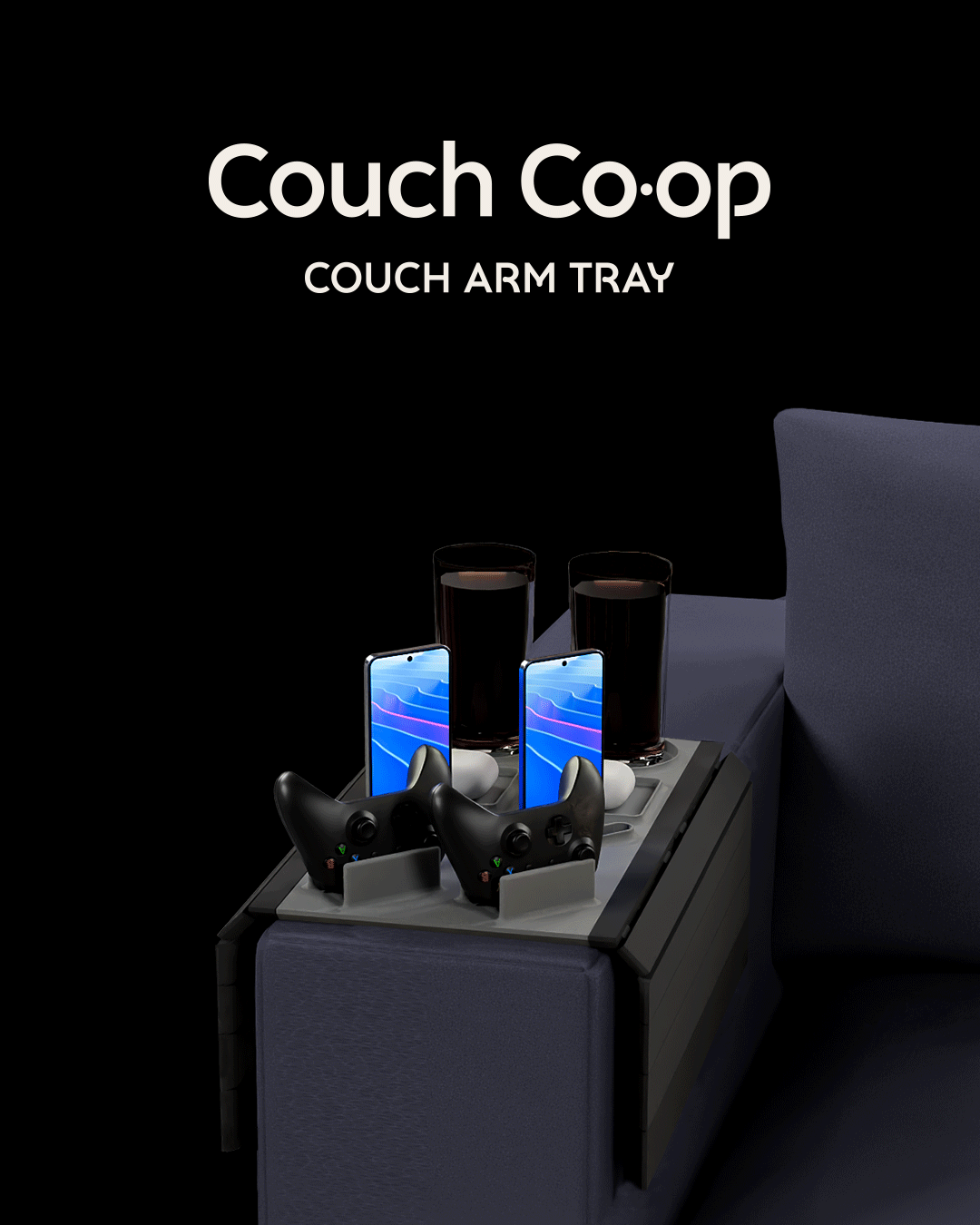 Couch Co-op - Couch Arm Tray