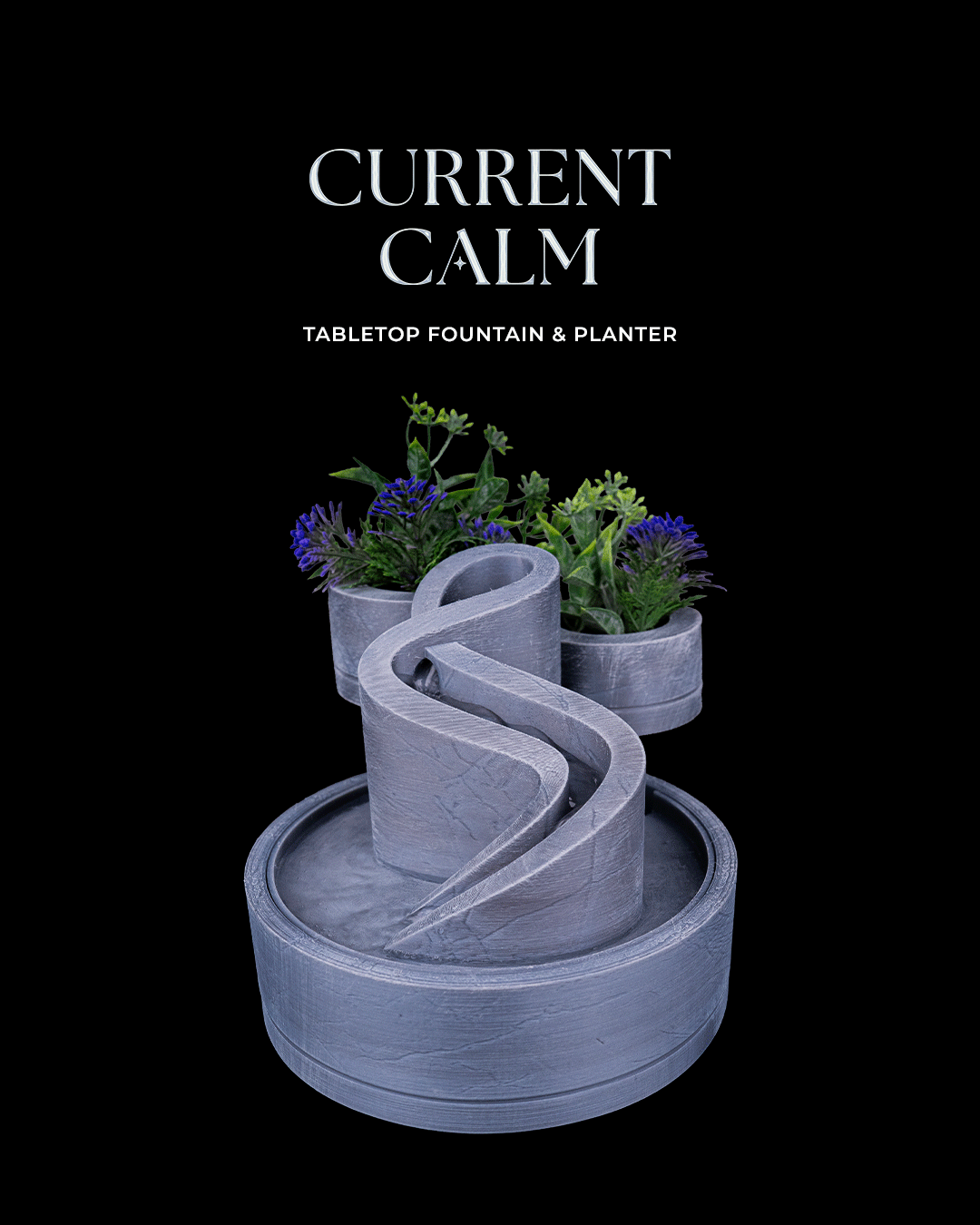 Current Calm Tabletop Fountain & Planter