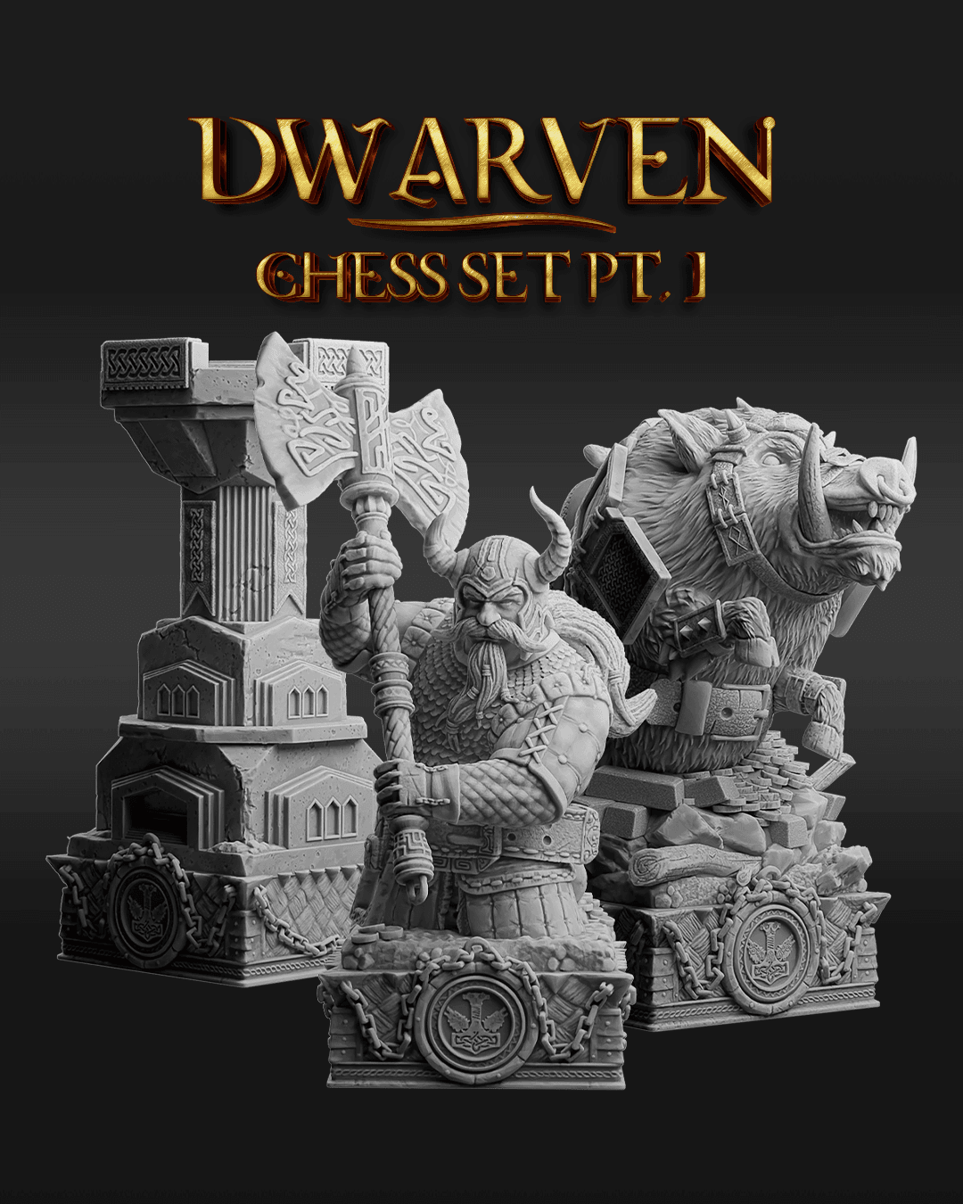 Dwarven Chess Set Pt. 01