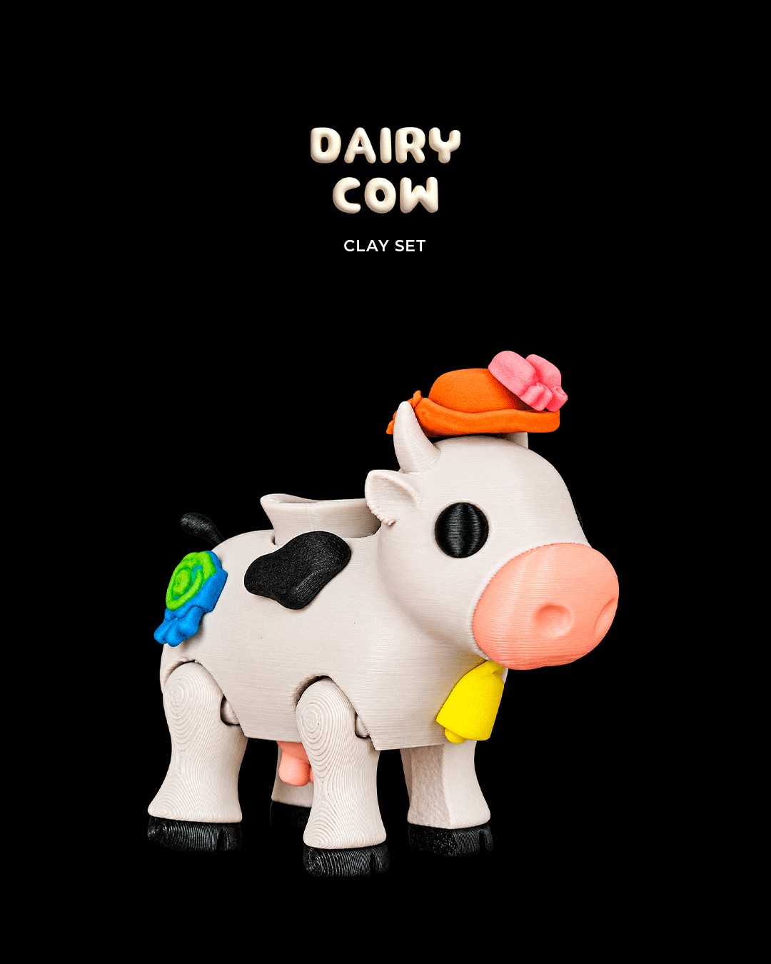 Dairy Cow - Clay Set