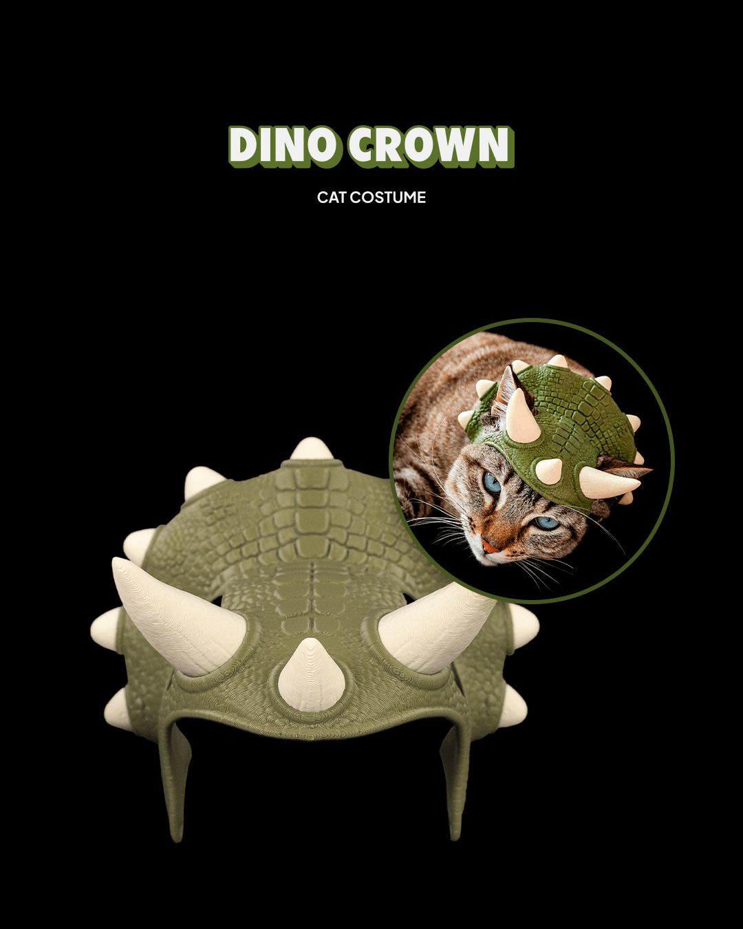 Dino Crown - Cat Costume