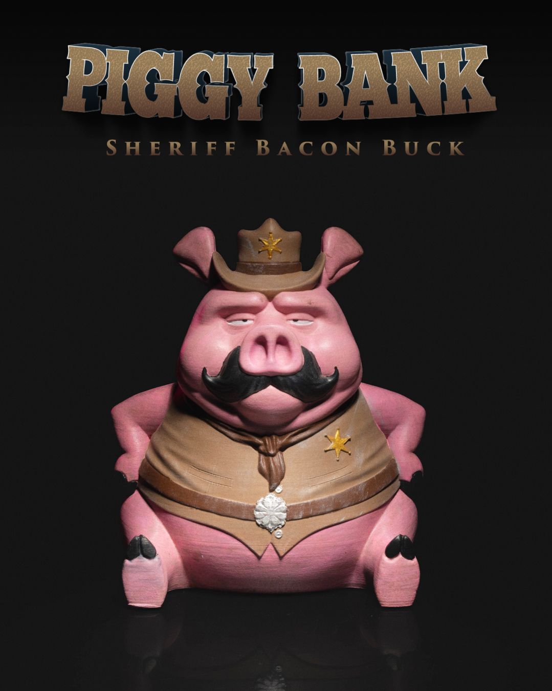 Piggy Bank - Sheriff Bacon Buck
