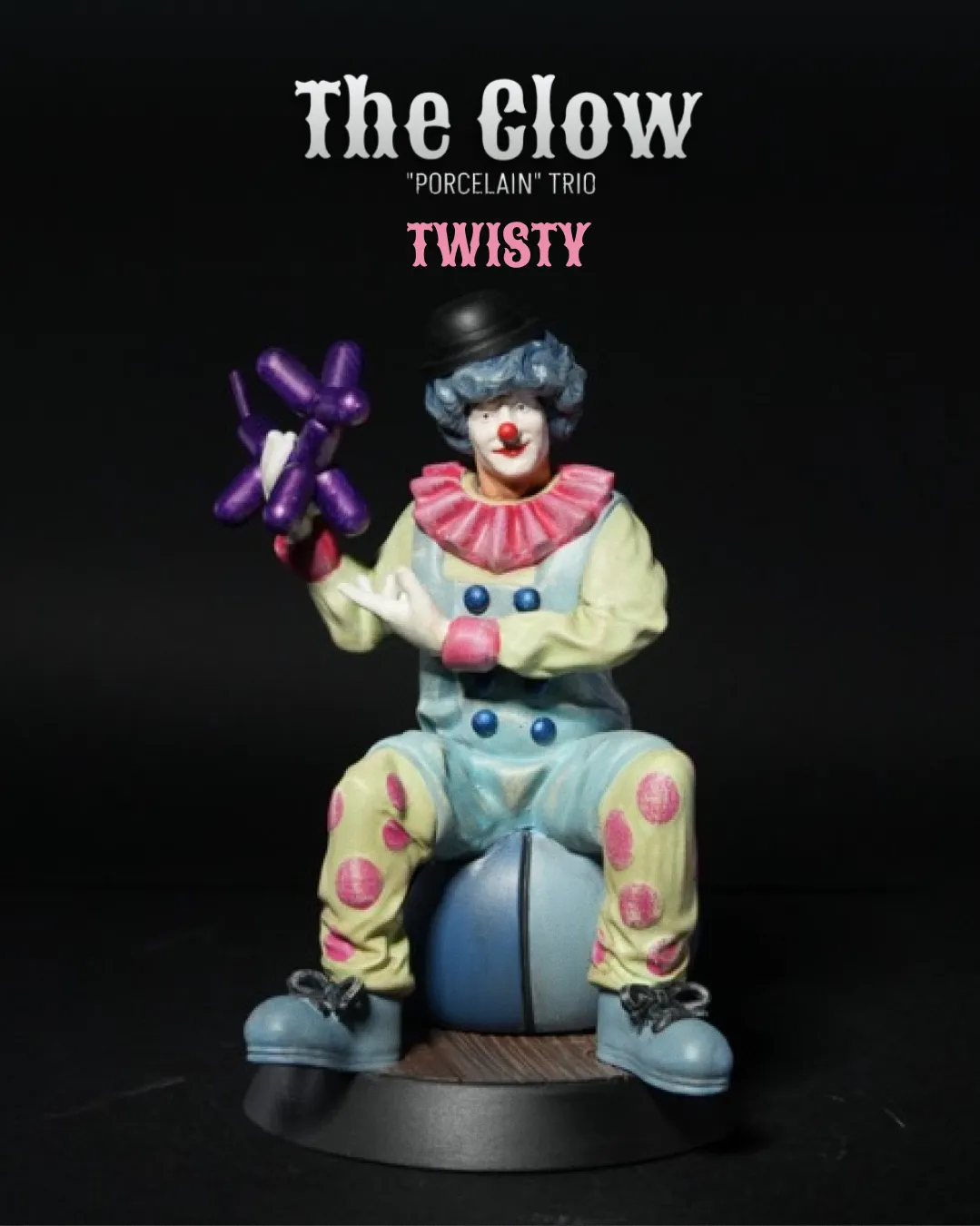 The Clown “Porcelain” Trio (Twisty)