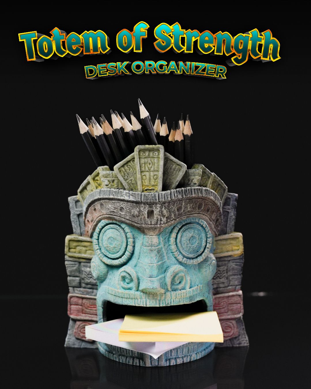 Totem of Strength Desk Organizer