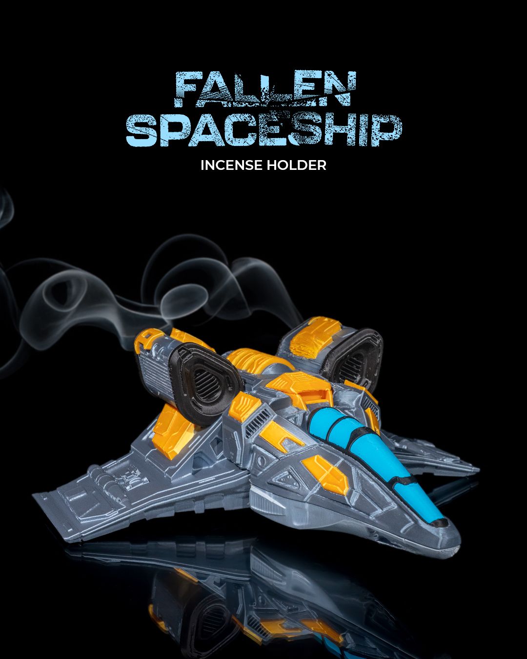 Fallen Spaceship Incense Holder