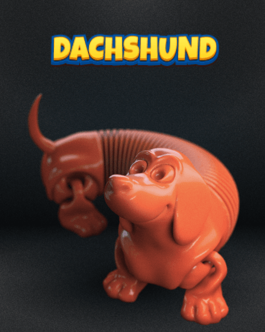 Articulated & Flexible Dachshund