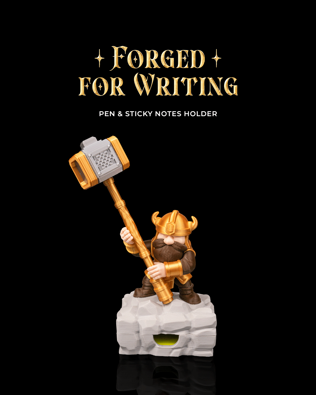 Forged for Writing - Pen & Sticky Notes Holder
