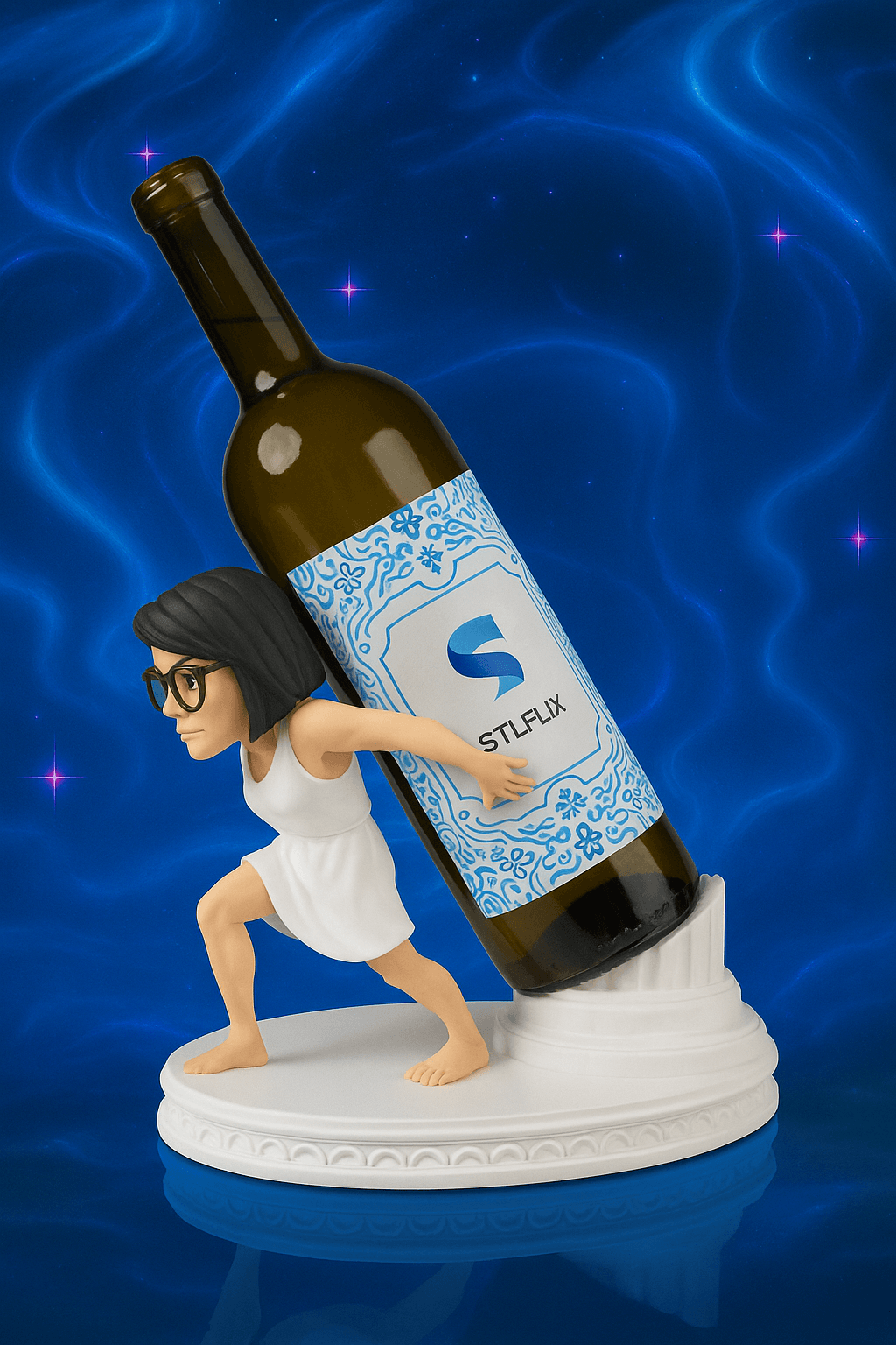 Wine Holder: Greek Goddess