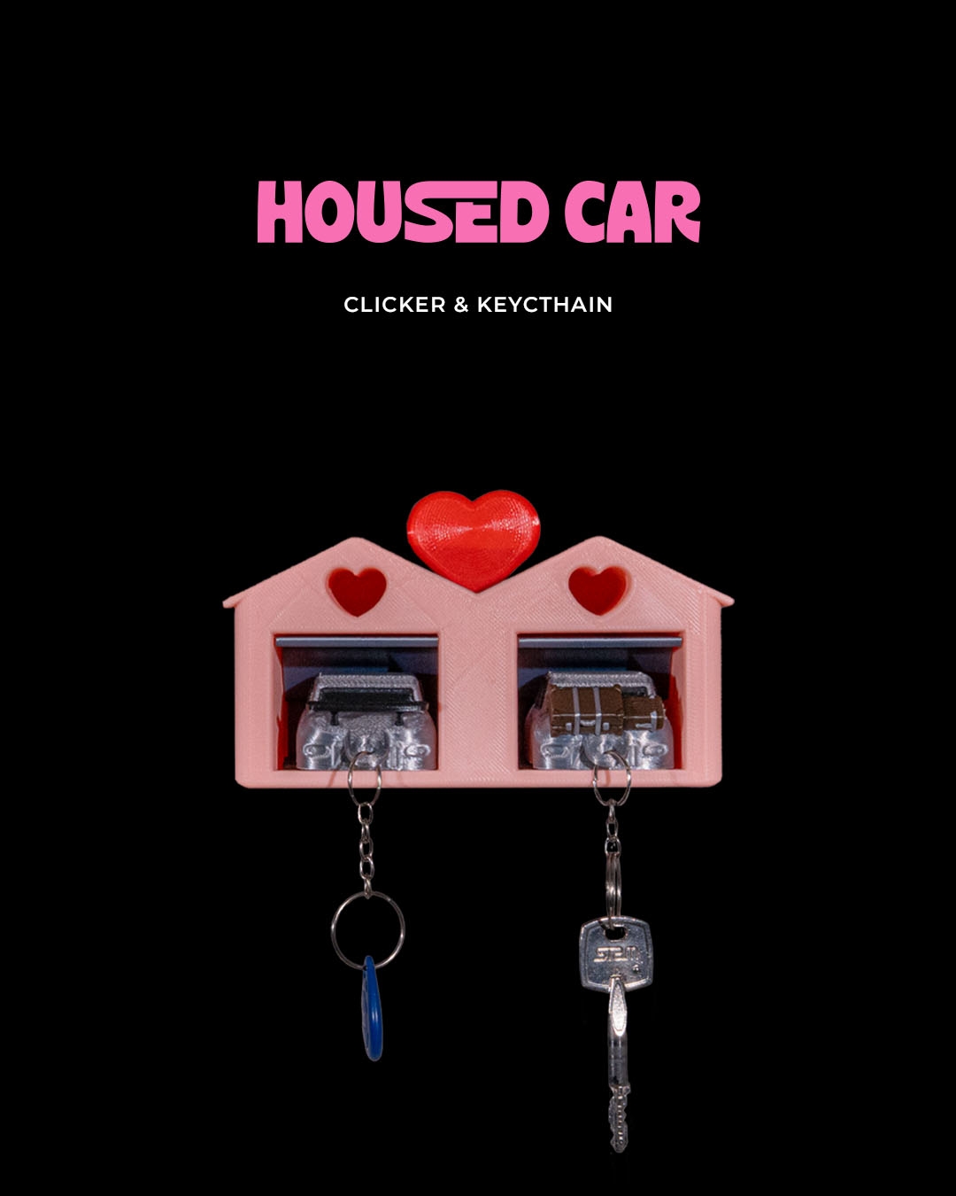 Housed Car Clicker & Keychain
