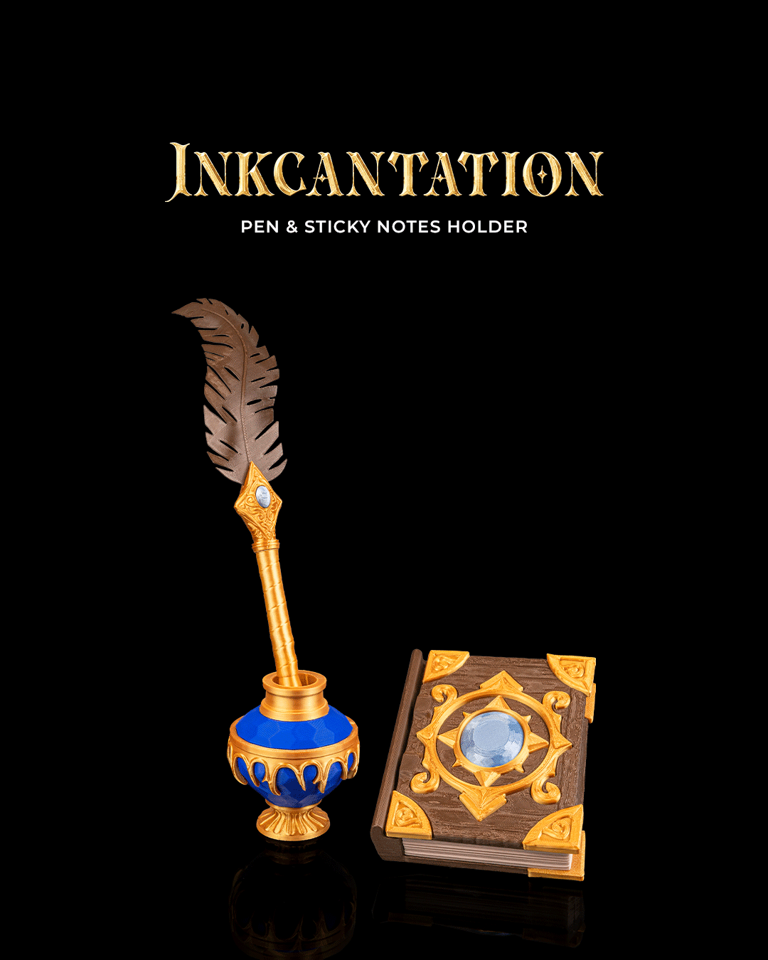 Inkcantation - Pen & Sticky Notes Holder