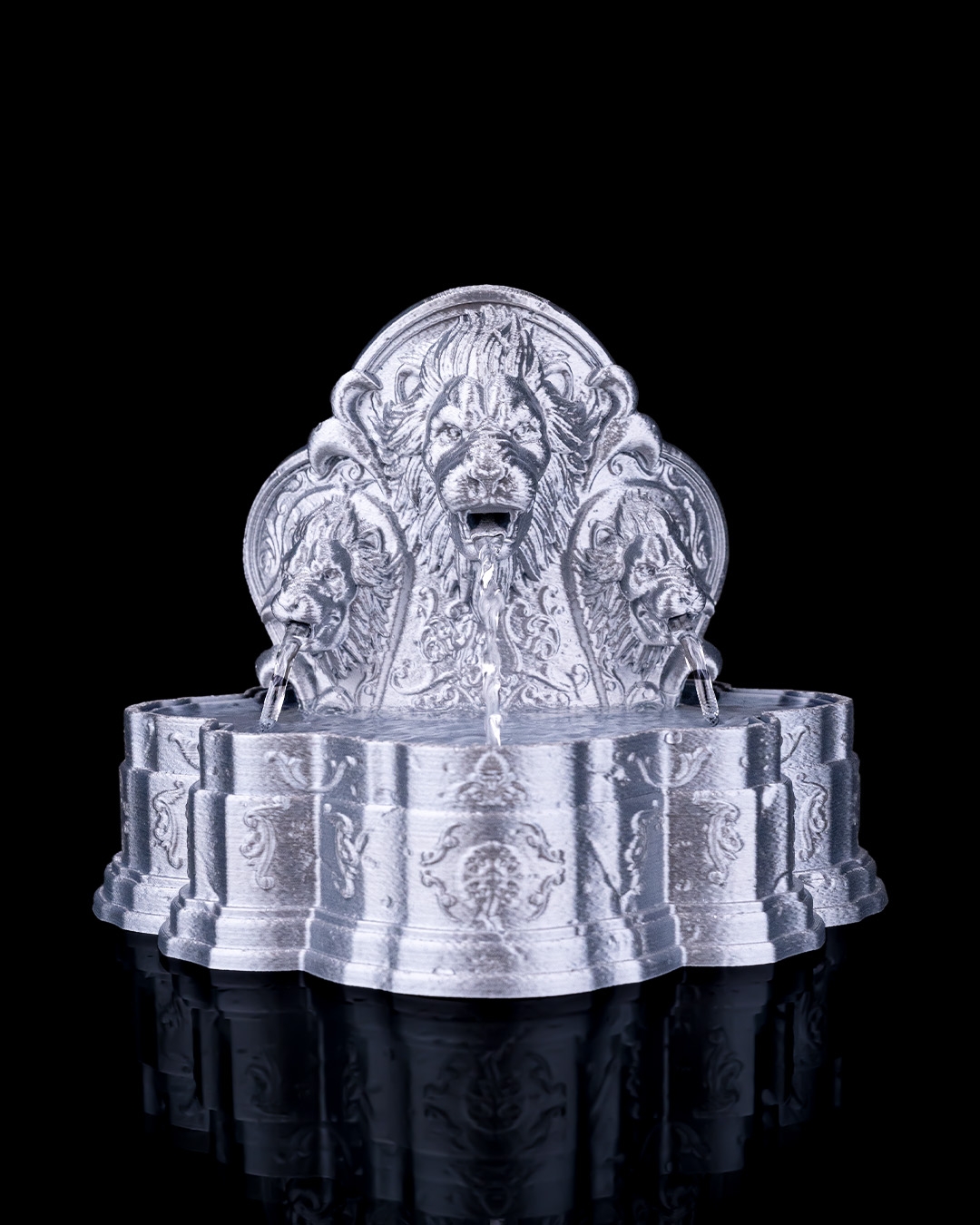 Lion's Courage Tabletop Fountain